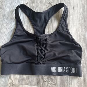 NWOT Victoria Sport Black Racer Back Sports Bra Size XS